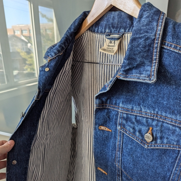 📼Vintage ACA-JOE Denim Vest Western Jean Dark Medium Wash 90s - Men's Medium - Picture 2 of 12